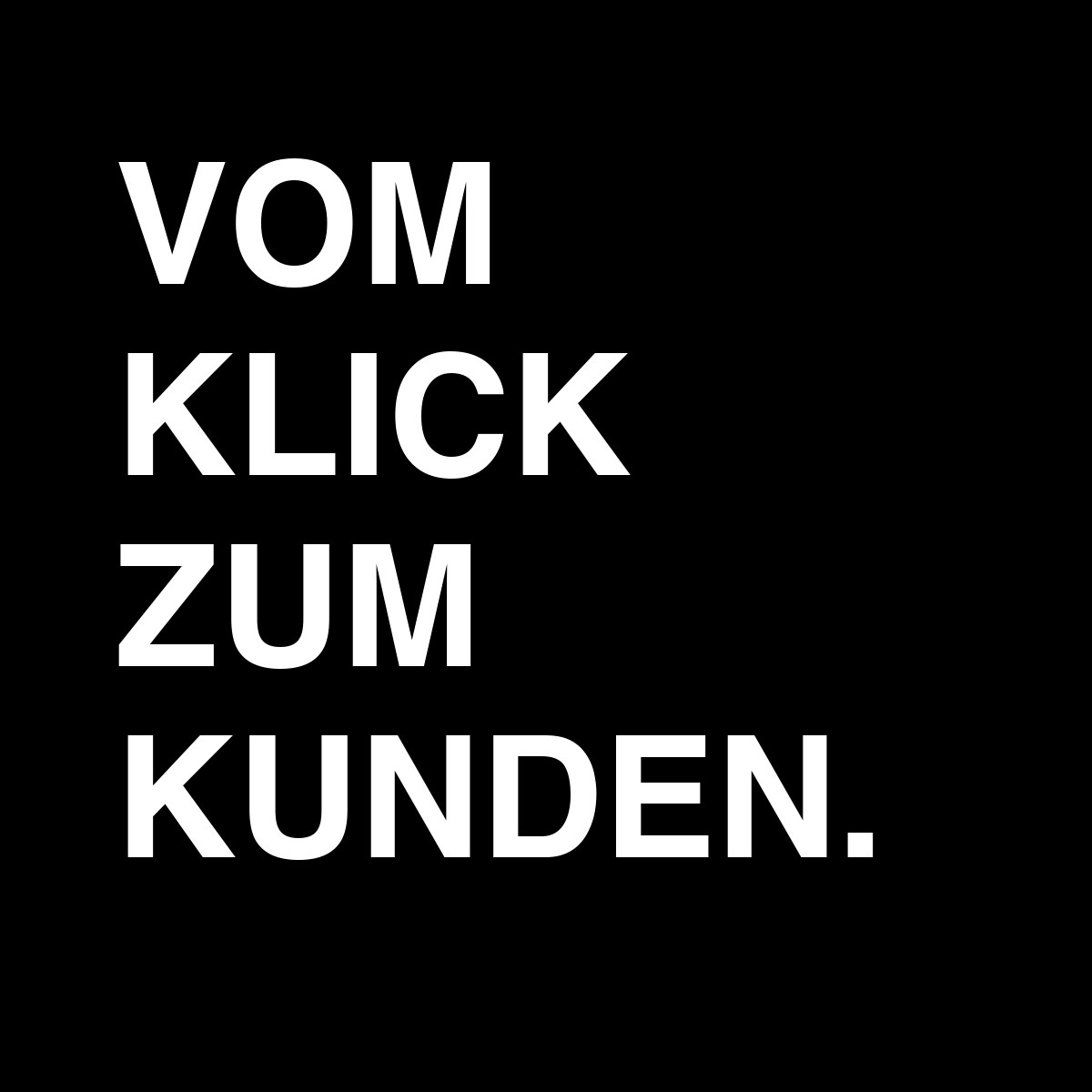 Podcast-Cover: Vom Klick zum Kunden